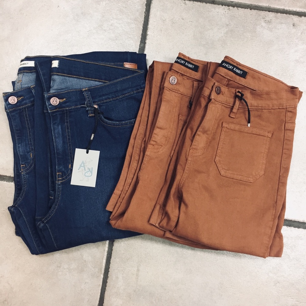 Angry Rabbit High Waist Flare Jeans